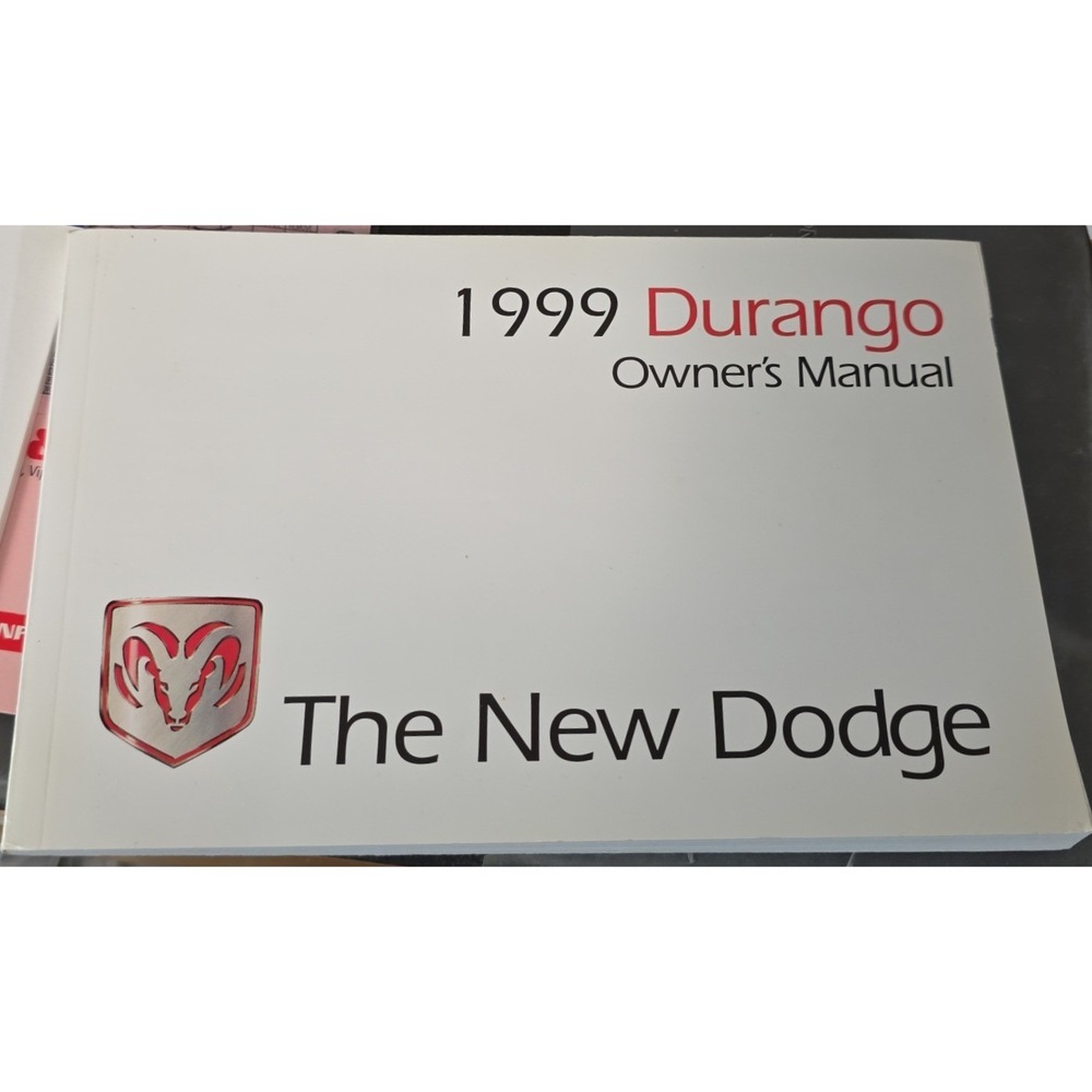 1999 Dodge‎ Durango Owners Manual The New Dodge Vehicle Guide Book